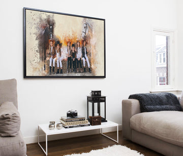 Mega size Personalized photo Painting Gift Shack Cercle